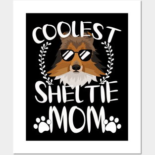 Glasses Coolest Sheltie Dog Mom Posters and Art